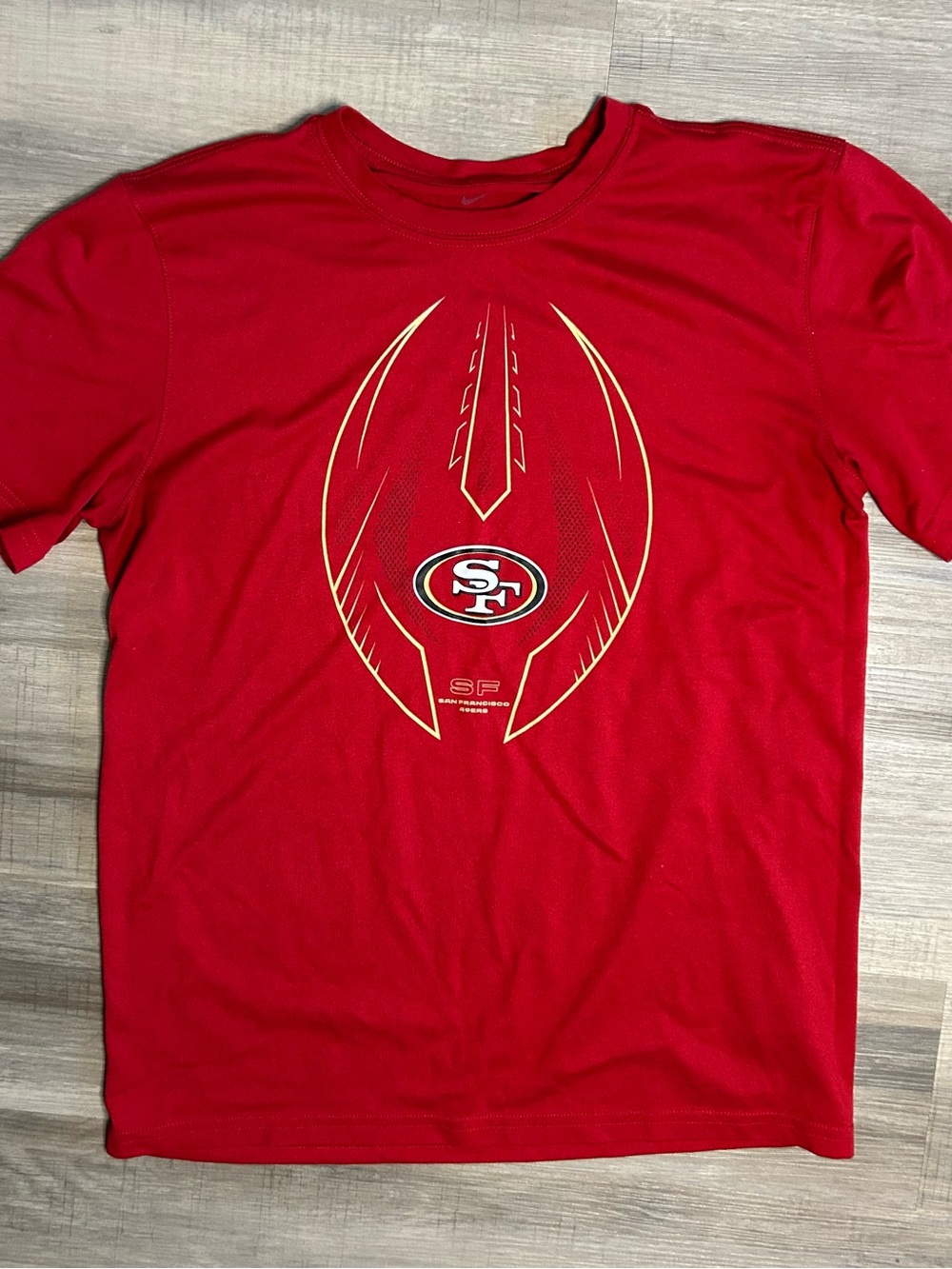 Nike Red San Francisco 49ers Logo Performance Tee